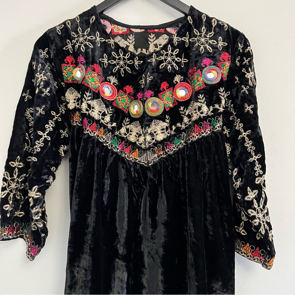 Handmade traditional Velvet Dress